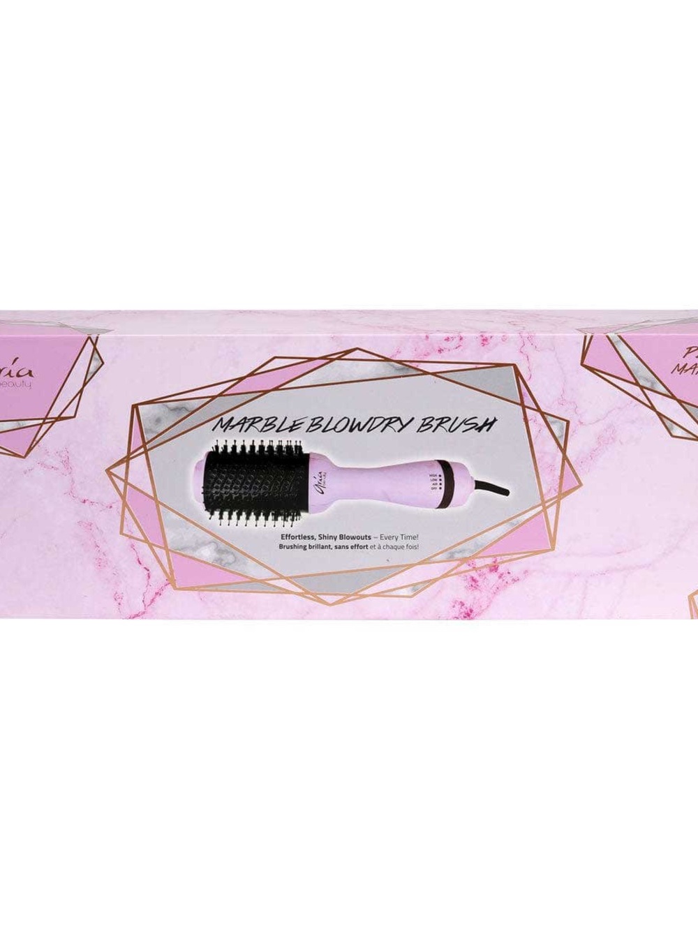 NWT Aria Beauty Pink Marble Blow Out Brush